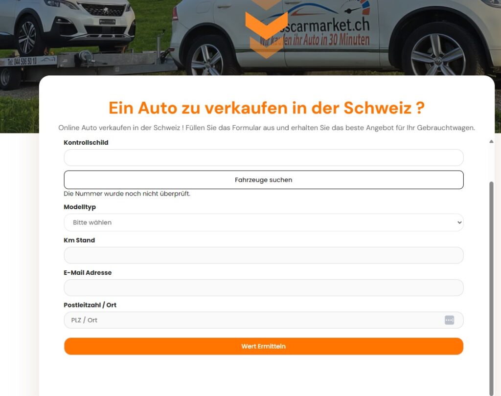 auto verkaufen in der schweiz mit swisscarmarket