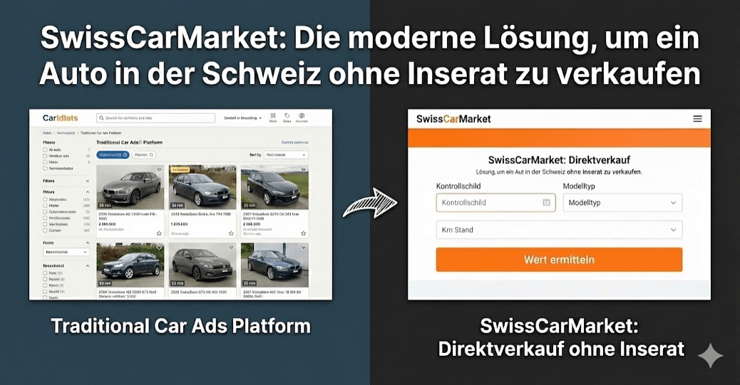 Auto in der Schweiz ohne Inserat verkaufen: Mit SwissCarMarket ist das möglich