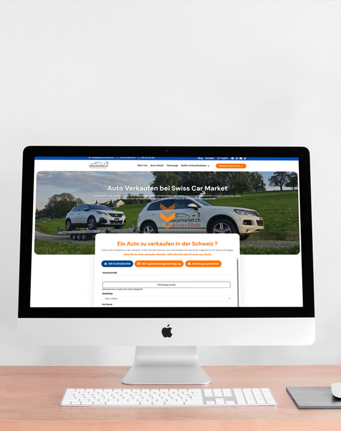 Nutzen Sie das Online-Autoverkaufsformular von Swisscarmarket, um Ihr Benzinauto im Jahr 2026 zu verkaufen und Steuern zu vermeiden!